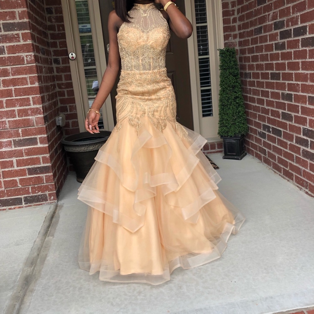 Gold mermaid dress